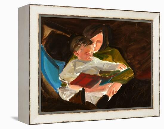 Reading, 2004-Daniel Clarke-Framed Premier Image Canvas