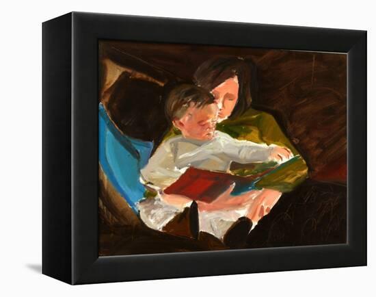 Reading, 2004-Daniel Clarke-Framed Premier Image Canvas