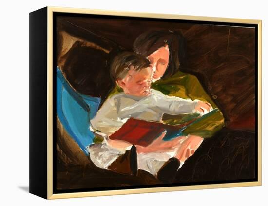 Reading, 2004-Daniel Clarke-Framed Premier Image Canvas