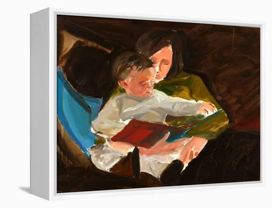 Reading, 2004-Daniel Clarke-Framed Premier Image Canvas