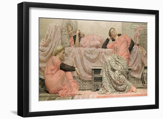 Reading Aloud, 1884-Albert Joseph Moore-Framed Giclee Print