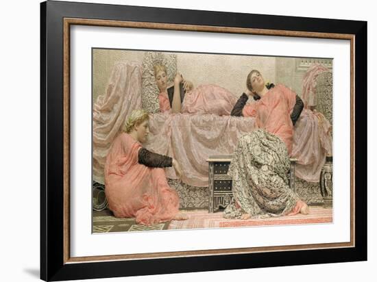 Reading Aloud, 1884-Albert Joseph Moore-Framed Giclee Print