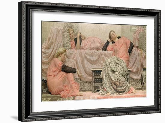 Reading Aloud, 1884-Albert Joseph Moore-Framed Giclee Print