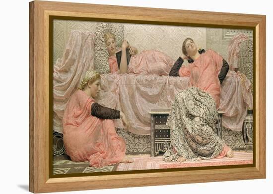 Reading Aloud, 1884-Albert Joseph Moore-Framed Premier Image Canvas