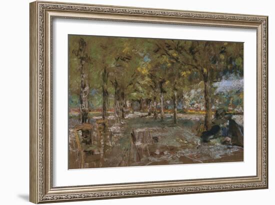 Reading Beneath the Trees at Amfreville, C.1906-Edouard Vuillard-Framed Giclee Print