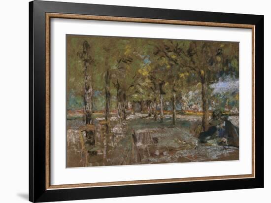 Reading Beneath the Trees at Amfreville; Le Lecture Sous Les Arbres Amfreville-Edouard Vuillard-Framed Giclee Print