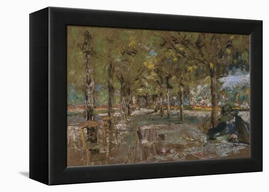 Reading Beneath the Trees at Amfreville; Le Lecture Sous Les Arbres Amfreville-Edouard Vuillard-Framed Premier Image Canvas