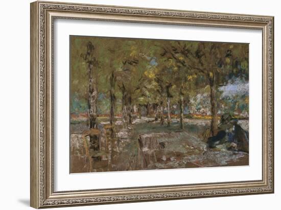 Reading Beneath the Trees at Amfreville; Le Lecture Sous Les Arbres Amfreville-Edouard Vuillard-Framed Giclee Print