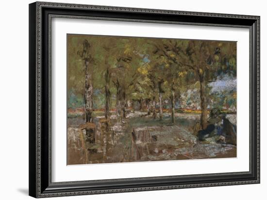 Reading Beneath the Trees at Amfreville; Le Lecture Sous Les Arbres Amfreville-Edouard Vuillard-Framed Giclee Print