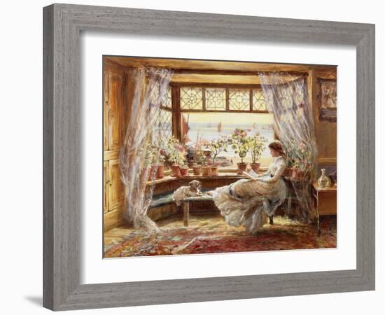 Reading by the Window, Hastings-Charles James Lewis-Framed Giclee Print