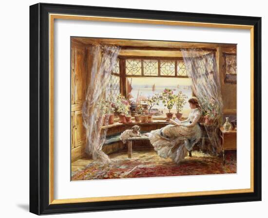 Reading by the Window, Hastings-Charles James Lewis-Framed Giclee Print