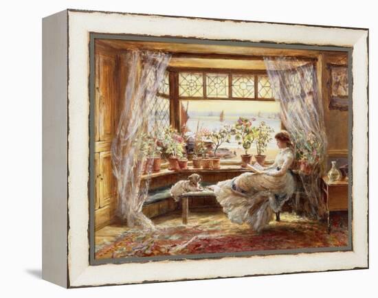 Reading by the Window, Hastings-Charles James Lewis-Framed Premier Image Canvas