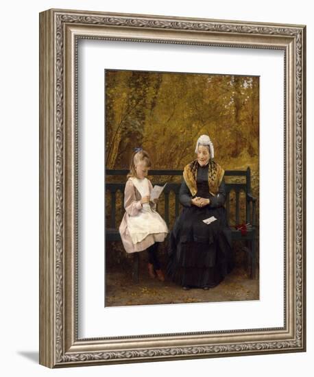 Reading for Grandmother-James Hayllar-Framed Giclee Print