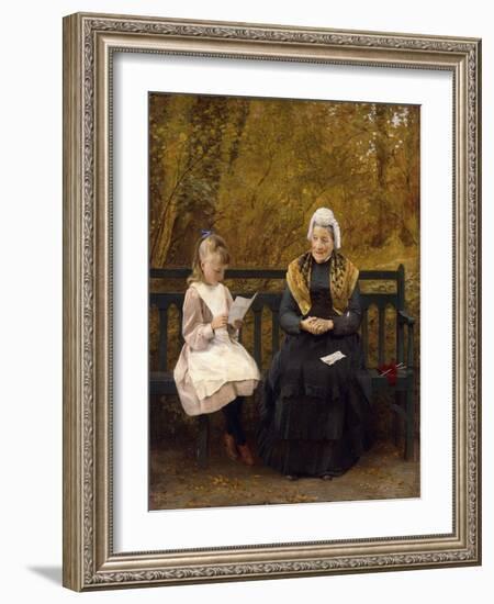 Reading for Grandmother-James Hayllar-Framed Giclee Print