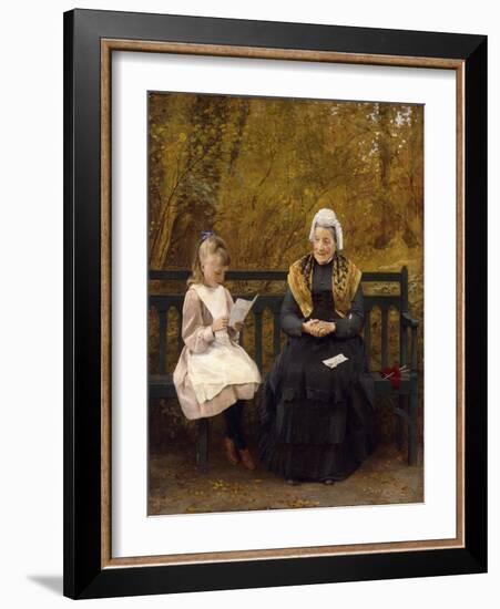 Reading for Grandmother-James Hayllar-Framed Giclee Print