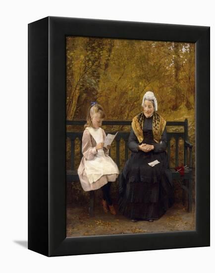 Reading for Grandmother-James Hayllar-Framed Premier Image Canvas