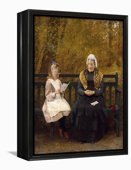 Reading for Grandmother-James Hayllar-Framed Premier Image Canvas