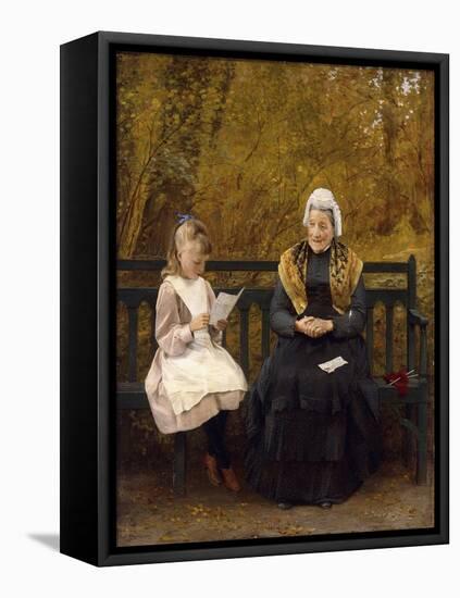 Reading for Grandmother-James Hayllar-Framed Premier Image Canvas