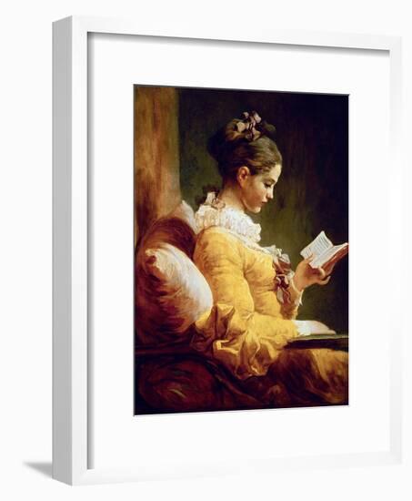 Reading Girl, 1776-Jean-Honoré Fragonard-Framed Giclee Print