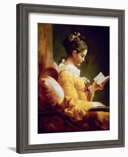 Reading Girl, 1776-Jean-Honoré Fragonard-Framed Giclee Print