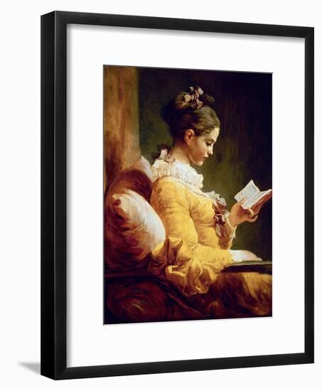 Reading Girl, 1776-Jean-Honoré Fragonard-Framed Giclee Print