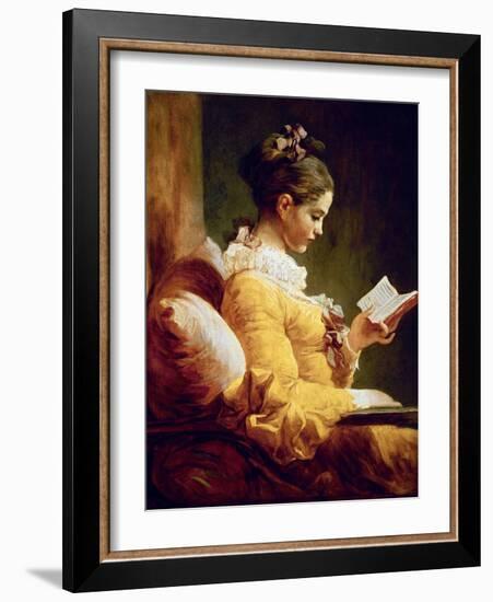 Reading Girl, 1776-Jean-Honoré Fragonard-Framed Giclee Print