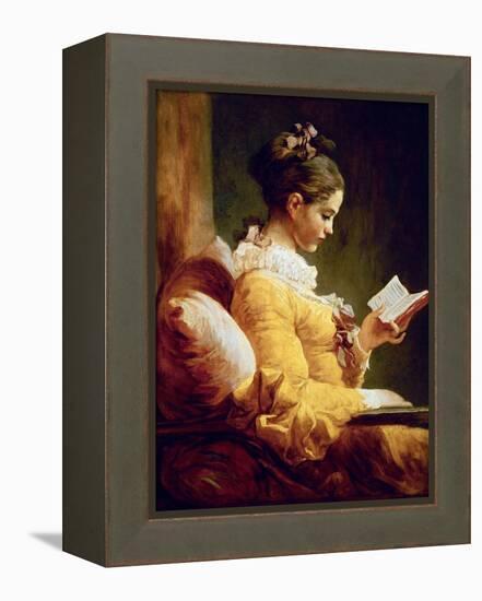 Reading Girl, 1776-Jean-Honoré Fragonard-Framed Premier Image Canvas