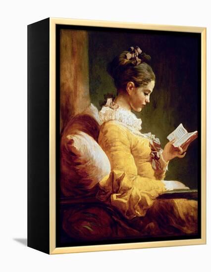 Reading Girl, 1776-Jean-Honoré Fragonard-Framed Premier Image Canvas