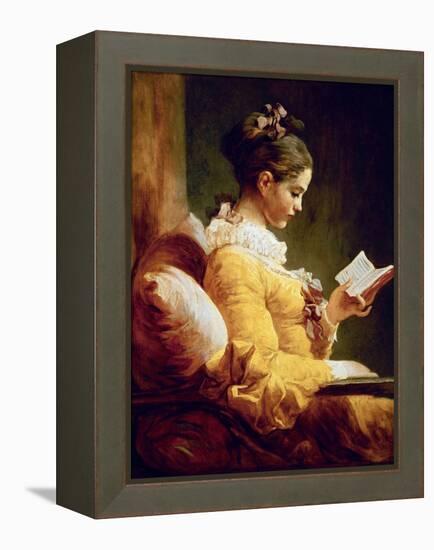 Reading Girl, 1776-Jean-Honoré Fragonard-Framed Premier Image Canvas