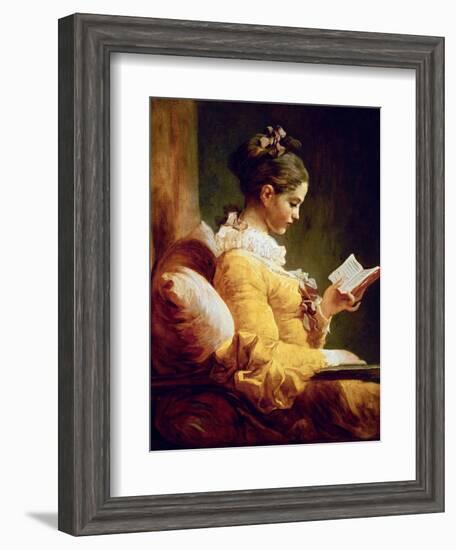 Reading Girl, 1776-Jean-Honoré Fragonard-Framed Giclee Print