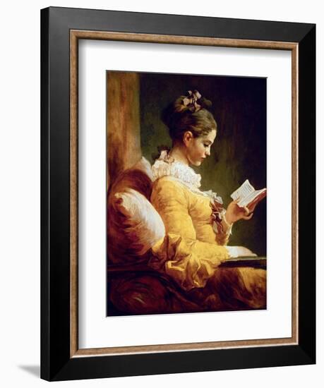 Reading Girl, 1776-Jean-Honoré Fragonard-Framed Giclee Print