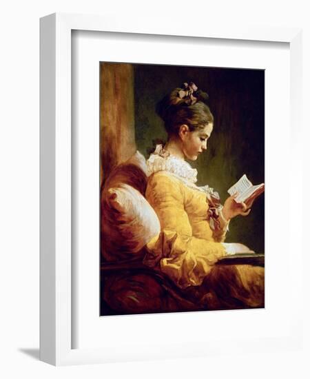 Reading Girl, 1776-Jean-Honoré Fragonard-Framed Giclee Print