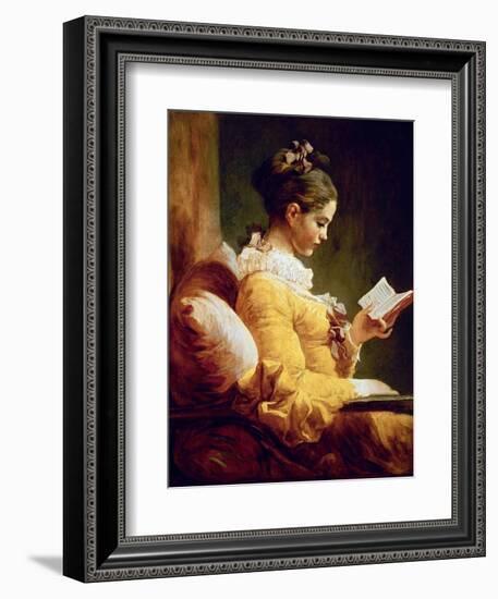 Reading Girl, 1776-Jean-Honoré Fragonard-Framed Giclee Print