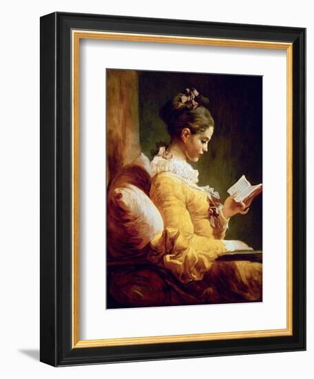 Reading Girl, 1776-Jean-Honoré Fragonard-Framed Giclee Print