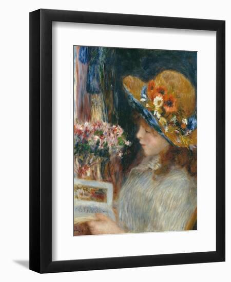 Reading Girl, 1886-Pierre-Auguste Renoir-Framed Giclee Print