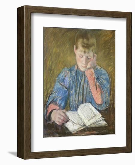 Reading Girl, 1894-Mary Cassatt-Framed Giclee Print