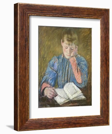Reading Girl, 1894-Mary Cassatt-Framed Giclee Print