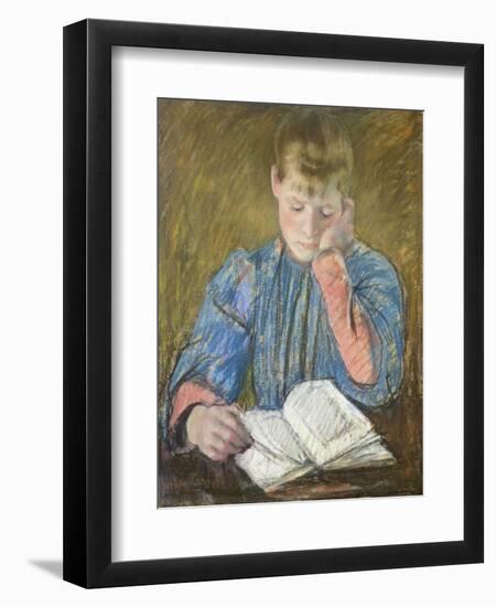 Reading Girl, 1894-Mary Cassatt-Framed Giclee Print