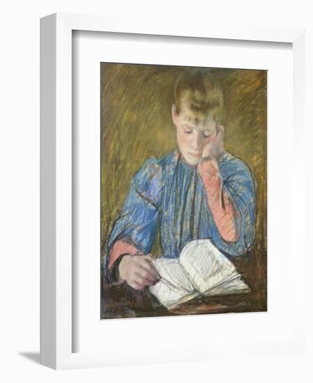 Reading Girl, 1894-Mary Cassatt-Framed Giclee Print