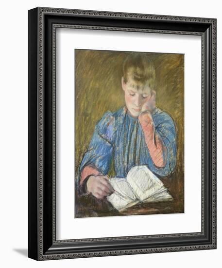 Reading Girl, 1894-Mary Cassatt-Framed Giclee Print