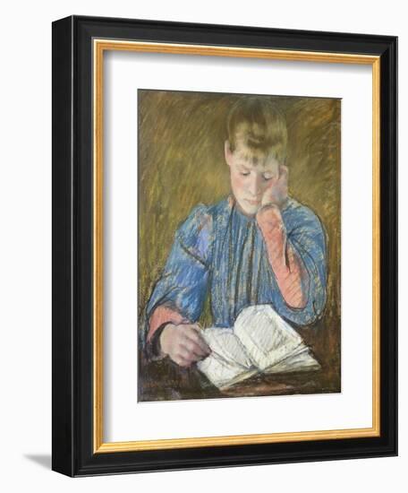 Reading Girl, 1894-Mary Cassatt-Framed Giclee Print