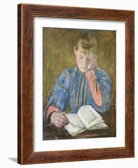 Reading Girl, 1894-Mary Cassatt-Framed Giclee Print