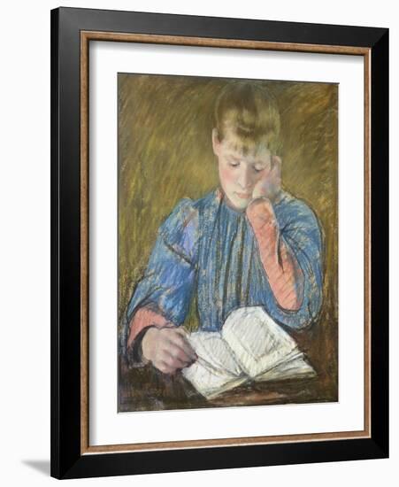 Reading Girl, 1894-Mary Cassatt-Framed Giclee Print