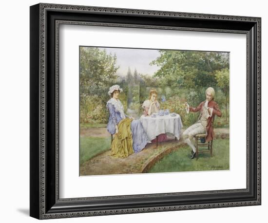 Reading in the Garden-William A. Breakspeare-Framed Giclee Print