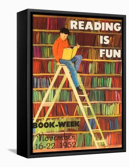 Reading Is Fun Poster-Roger Duvoisin-Framed Premier Image Canvas