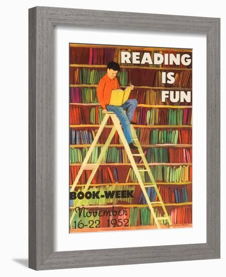 Reading Is Fun Poster-Roger Duvoisin-Framed Giclee Print