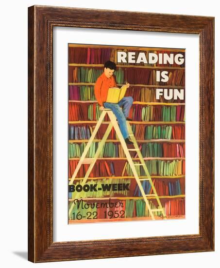 Reading Is Fun Poster-Roger Duvoisin-Framed Giclee Print