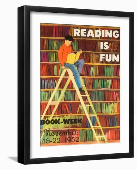 Reading Is Fun Poster-Roger Duvoisin-Framed Giclee Print