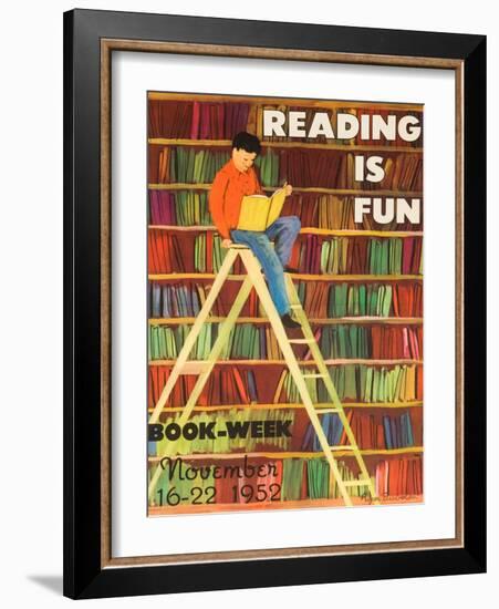 Reading Is Fun Poster-Roger Duvoisin-Framed Giclee Print