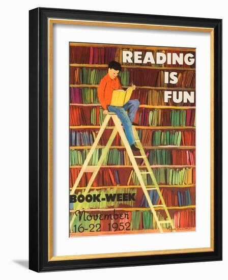 Reading Is Fun Poster-Roger Duvoisin-Framed Giclee Print